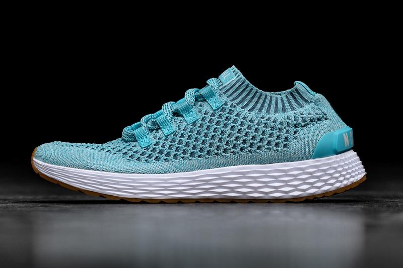 Turquoise Nobull Topaz Knit Runner Men\'s Running Shoes | CA G1023S